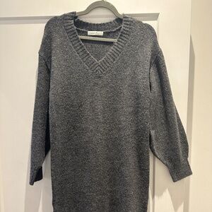 Dark Grey Sweater Dress